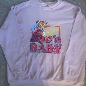90's Baby Pink Sweatshirt